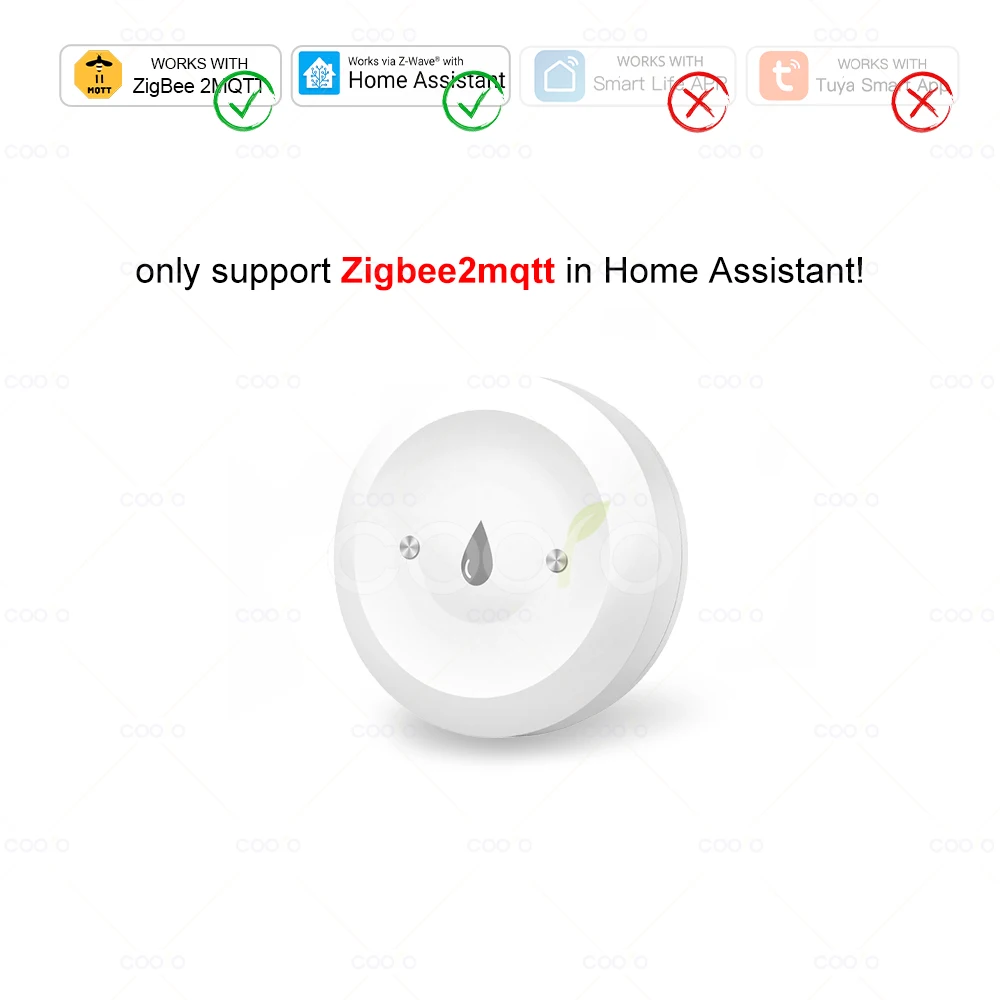 

Датчик протечки воды coolo Zigbee