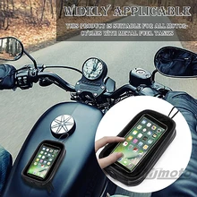 Universal Motorcycle Fuel Tank Bag Magnetic Fuel Tank Transparent Bag Mobile Phone Seat Bag Cell Phone Holder Pouch Waterproof