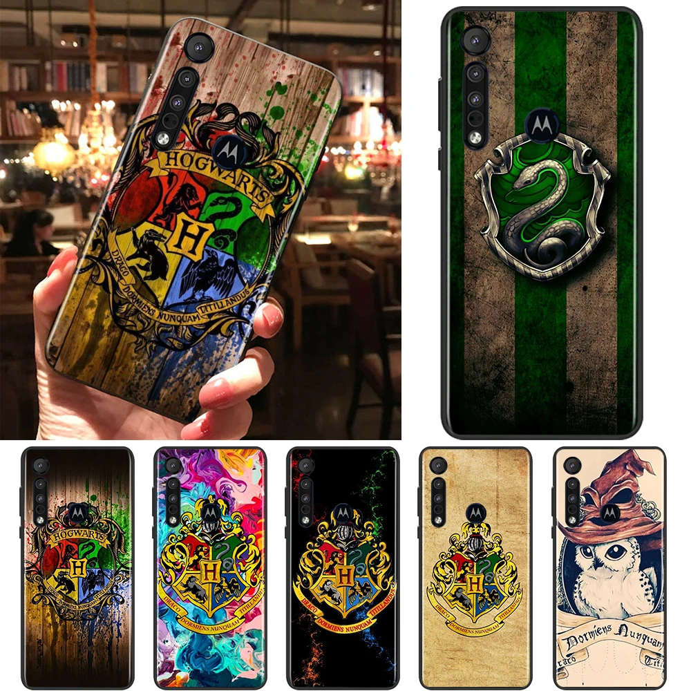 

Cute Harry Potter Wand Art Case For Motorola Moto G9 G8 E20 E7 E6 One Marco Hyper Fusion Power Edge Plus Black Phone Cover Coque