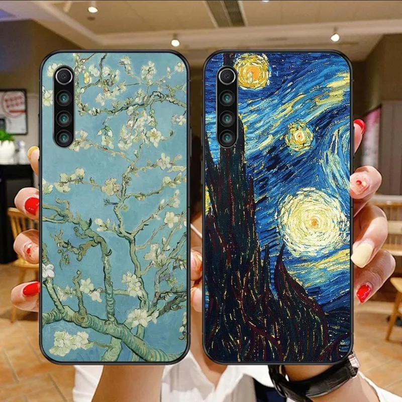 

Чехол для телефона с подсолнухами Ван Гога для Xiaomi Mi 13 12 12S 12T 11T 10T 9T Lite Pro Ultra Poco F3 F4 X4 GT, черный чехол для телефона