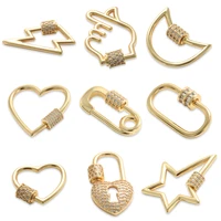 charm charms for jewelry making supplies heart star moon cross pendant diy earring bracelet necklace copper zircon accessories