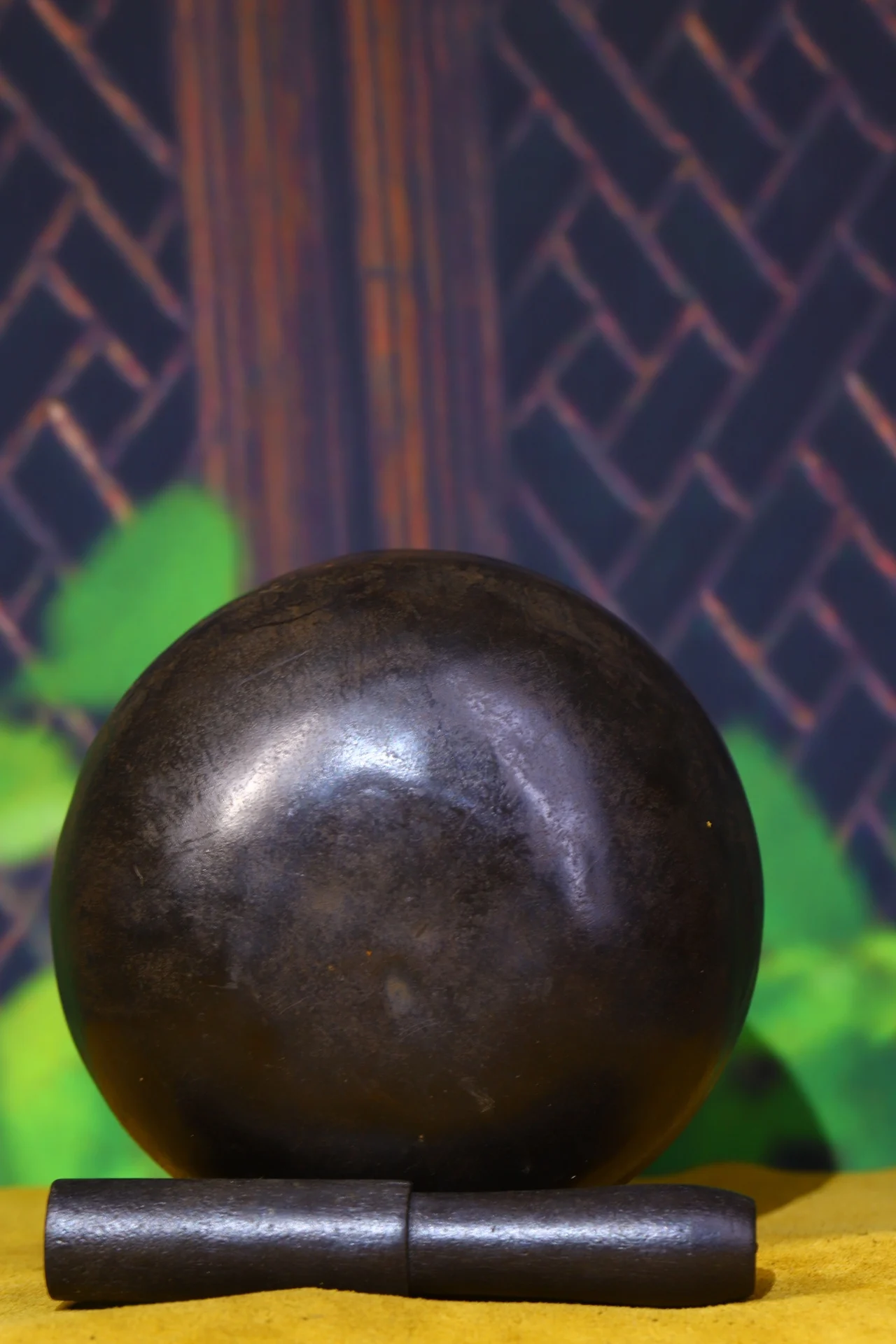 7-дюймовая коллекция тибетского храма старая бронза шесть символов припрей Будда