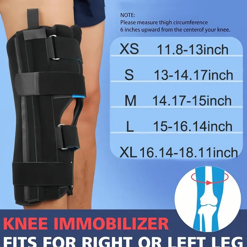 Коленный иммобилайзер поддержка алюминиевого сплава прямая наколенная шина для