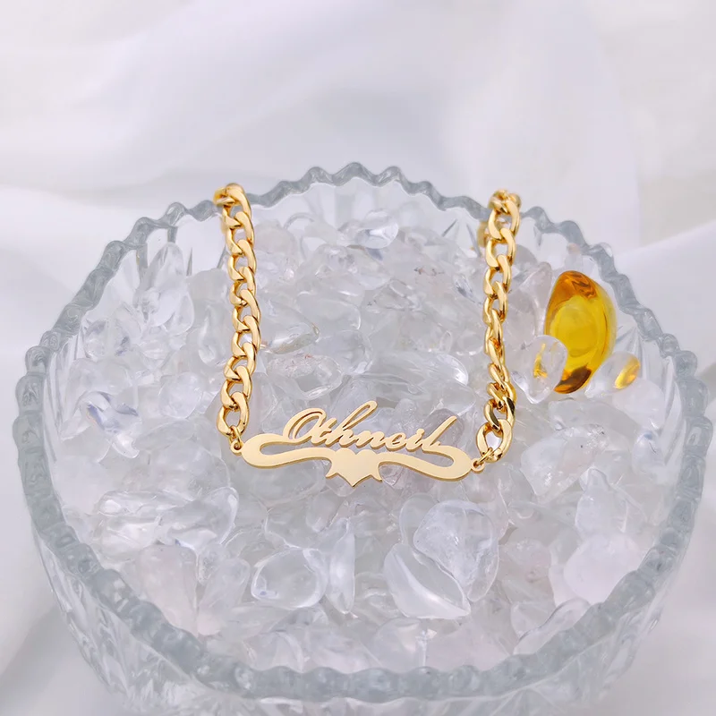 Custom Name Women Adjustable Bracelet Personalized Men Stainless Steel Cuban Chain Bracelet Fashion Jewelry Gifts Pulseras Mujer