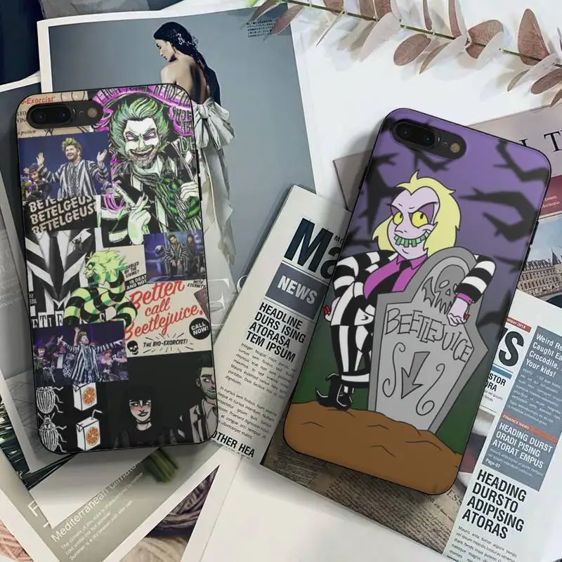 

Beetlejuice Handbook Phone Case Fundas Shell Cover For Iphone 6 6s 7 8 Plus Xr X Xs 11 12 13 Mini Pro Max