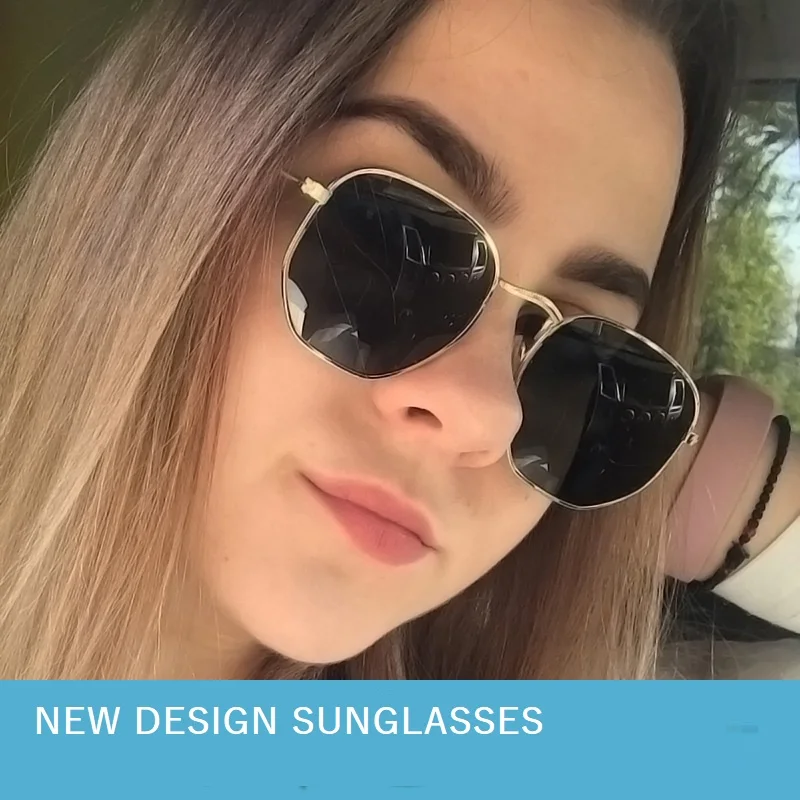

Polygon Sunglasses Men Vintage Octagon Metal Sunglasses for Women Luxury Brand Goggle New Design Sun Glasses Ladies Gafas De Sol