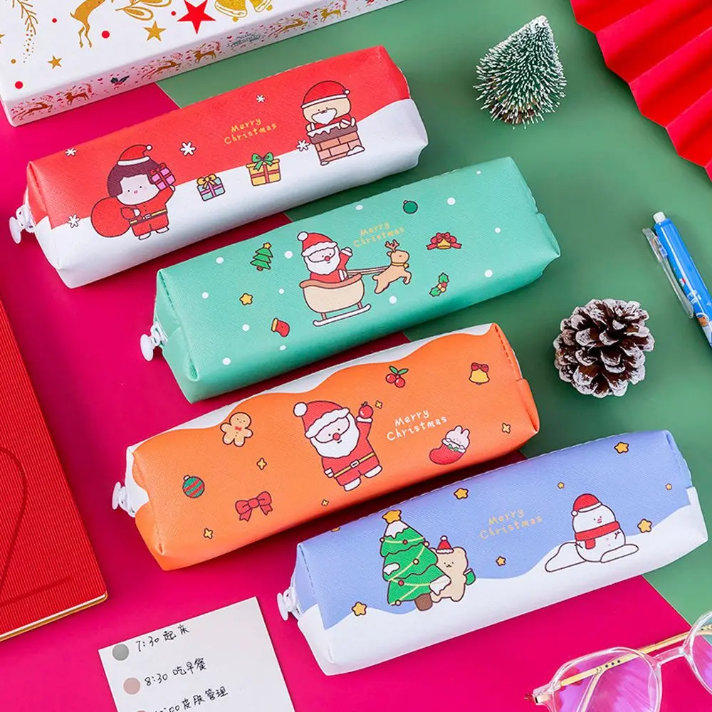 Case Christmas Pencil Bag Stationery Supplies