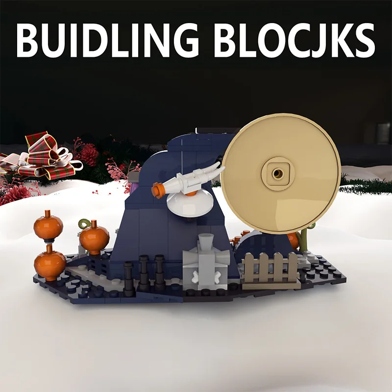 

Build independently designed Christmas night scene building block set Building toys