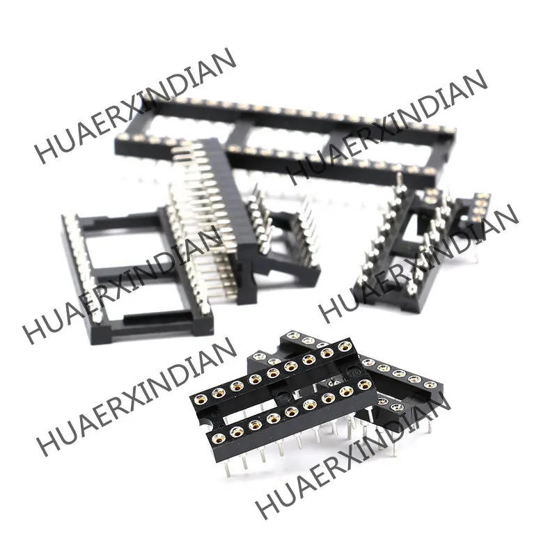 Розетка IC 6P/8P/12P/24P/40P держатель чипа с плоской ножкой Dip прямым разъемом