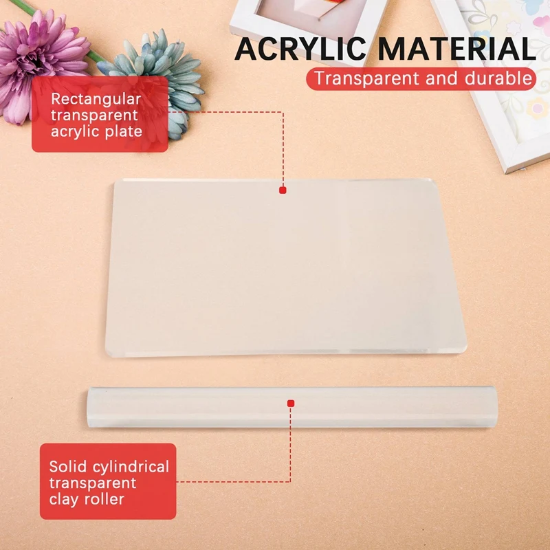 2 шт. твердые акриловые роликовые Скалки для полимерной глины