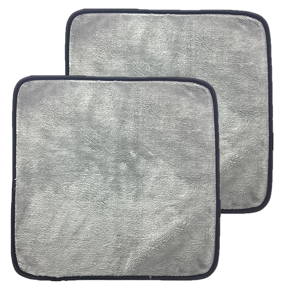 

2pcs Car Microfiber Cleaning Cloths Towels Vehicle Detailing Drying Towels Cleaning Windows Dishes Absorbent Auto Interior