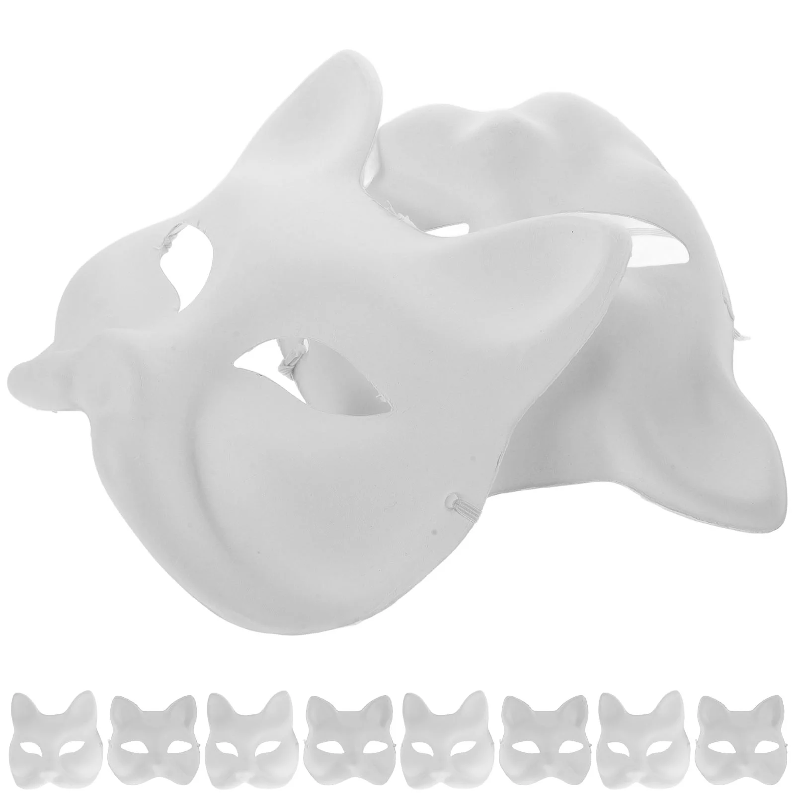 Ручная роспись маска пластиковая кошка Хэллоуин выпускной фестиваль волков