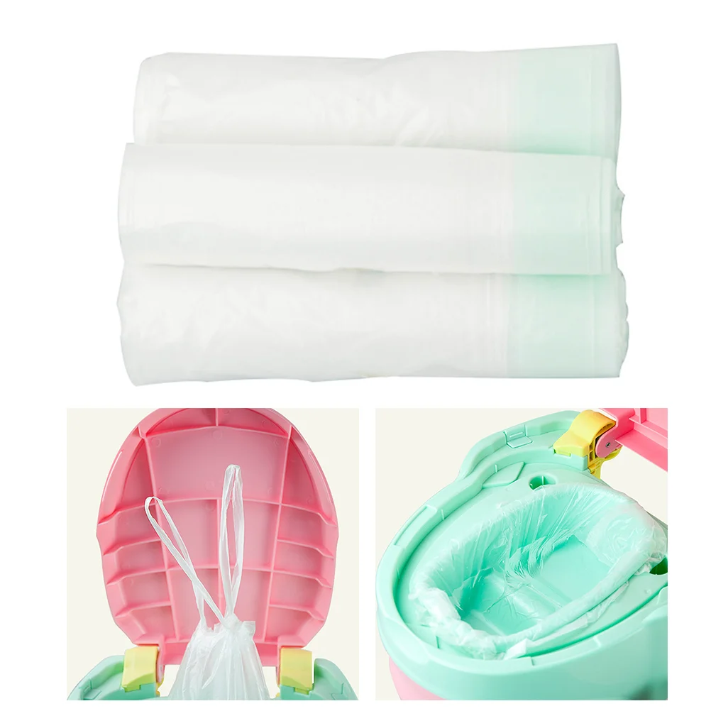 

50pcs Potty Liners Universal Fit Convenient Portable Practical Covers Toilet Bags Sick Bags for Children Toddlers