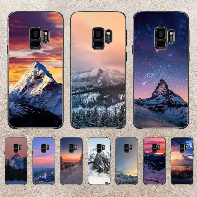 

Sunset Snow Mountain Phone Case For Samsung Galaxy A51 A50 A71 A21s A31 A41 A10 A20 A70 A30 A22 A02s A13 A53 5G Cover Coque
