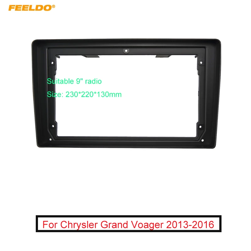 

Car 2Din Audio Face Plate Fascia Frame For Chrysler Grand Voager 9" Big Screen Radio Stereo Panel Dash Mount Refitting Kit