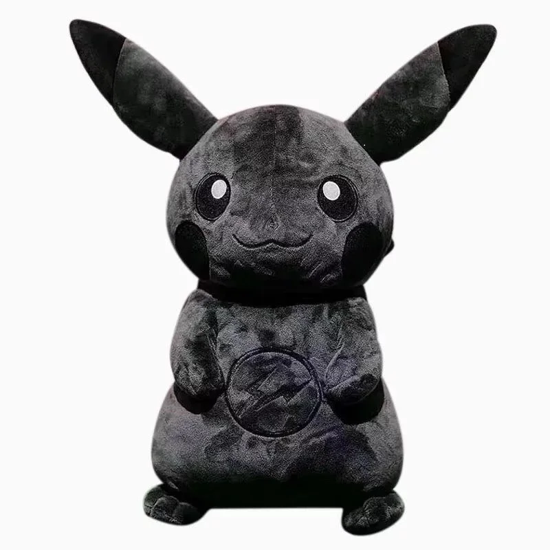 

Pokémon X Fragment 30CM Anime Figure Kawaii Pop It Pikachu Dark Doll Soft Stuffed Toys Plushie Accompany Children Room Decor