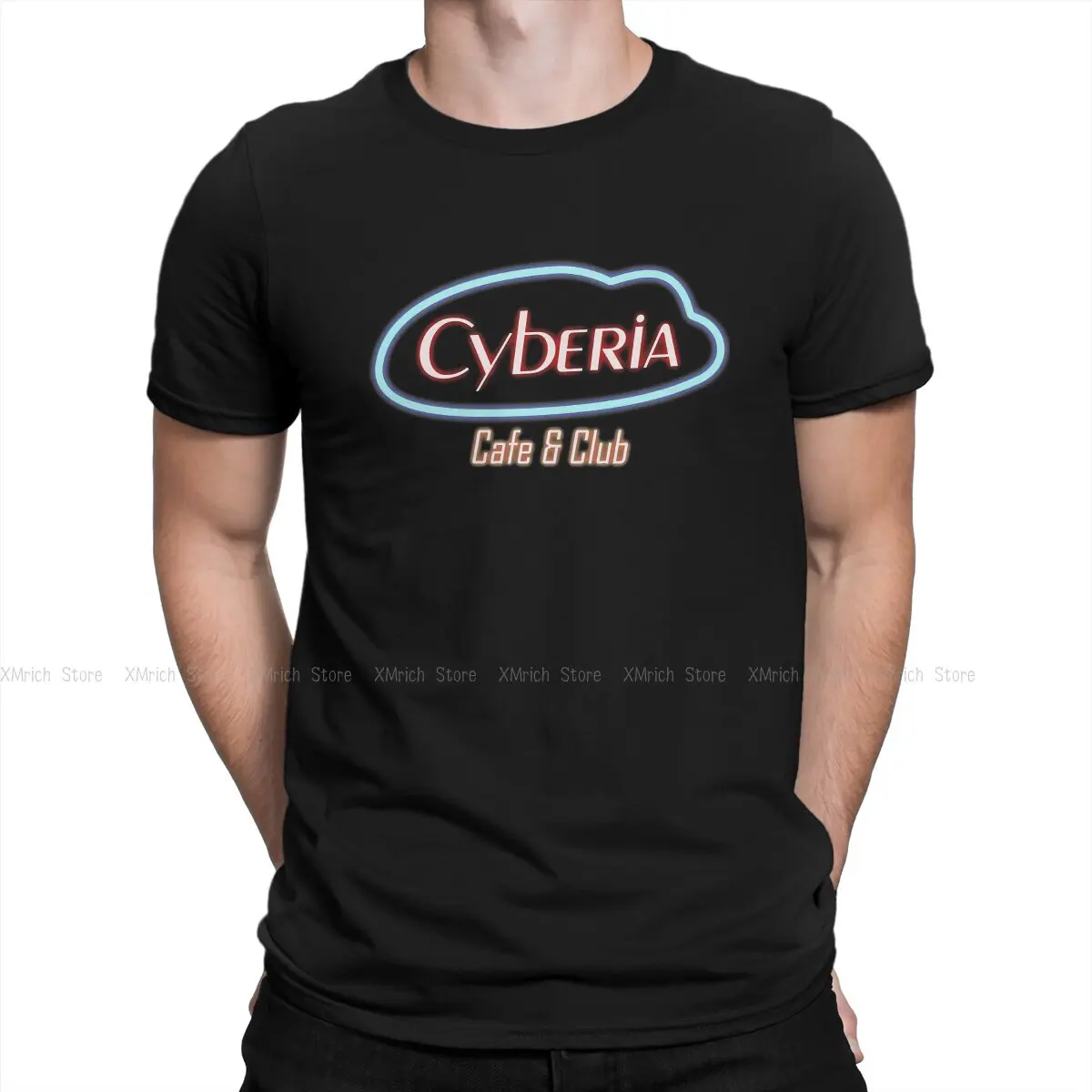 

Men's Cyberia T Shirt Serial Experiments Lain Anime Cotton Clothes Crazy Short Sleeve Crew Neck Tees Printing T-Shirts