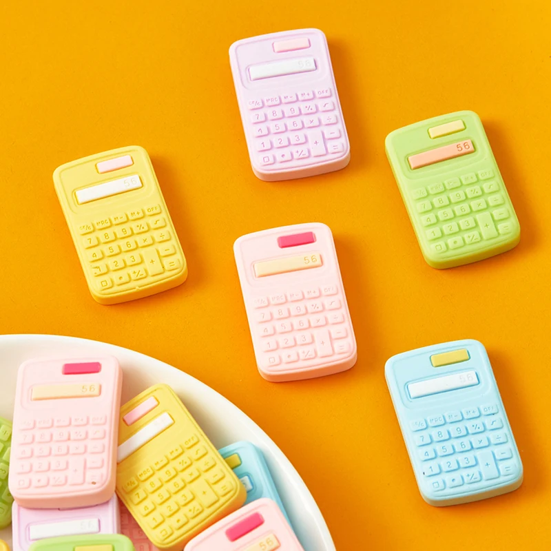 

Миниатюрная модель электронного калькулятора для кукольного домика, Миниатюрные аксессуары, школьные принадлежности, имитация мебели, дек...