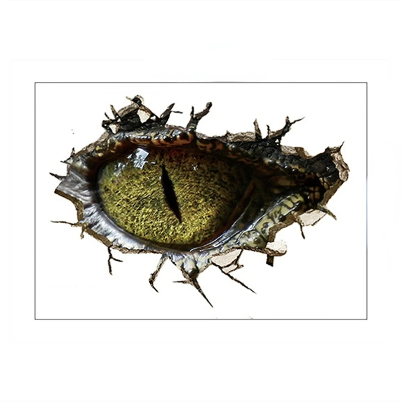 Автомобильная виниловая наклейка яркие крокодиловые глаза самоклеящаяся