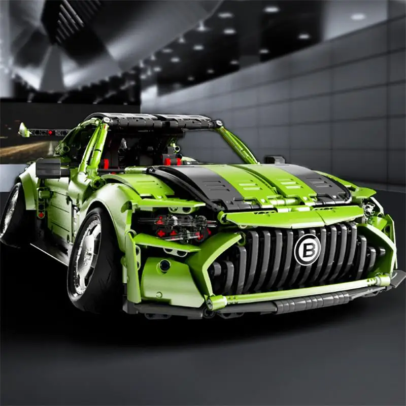 

T5019 1:10 Радиоуправляемый всемирно известный суперкар модель AMG GT строительные блоки MOC технический набор гоночная игрушка для детей подарок ...