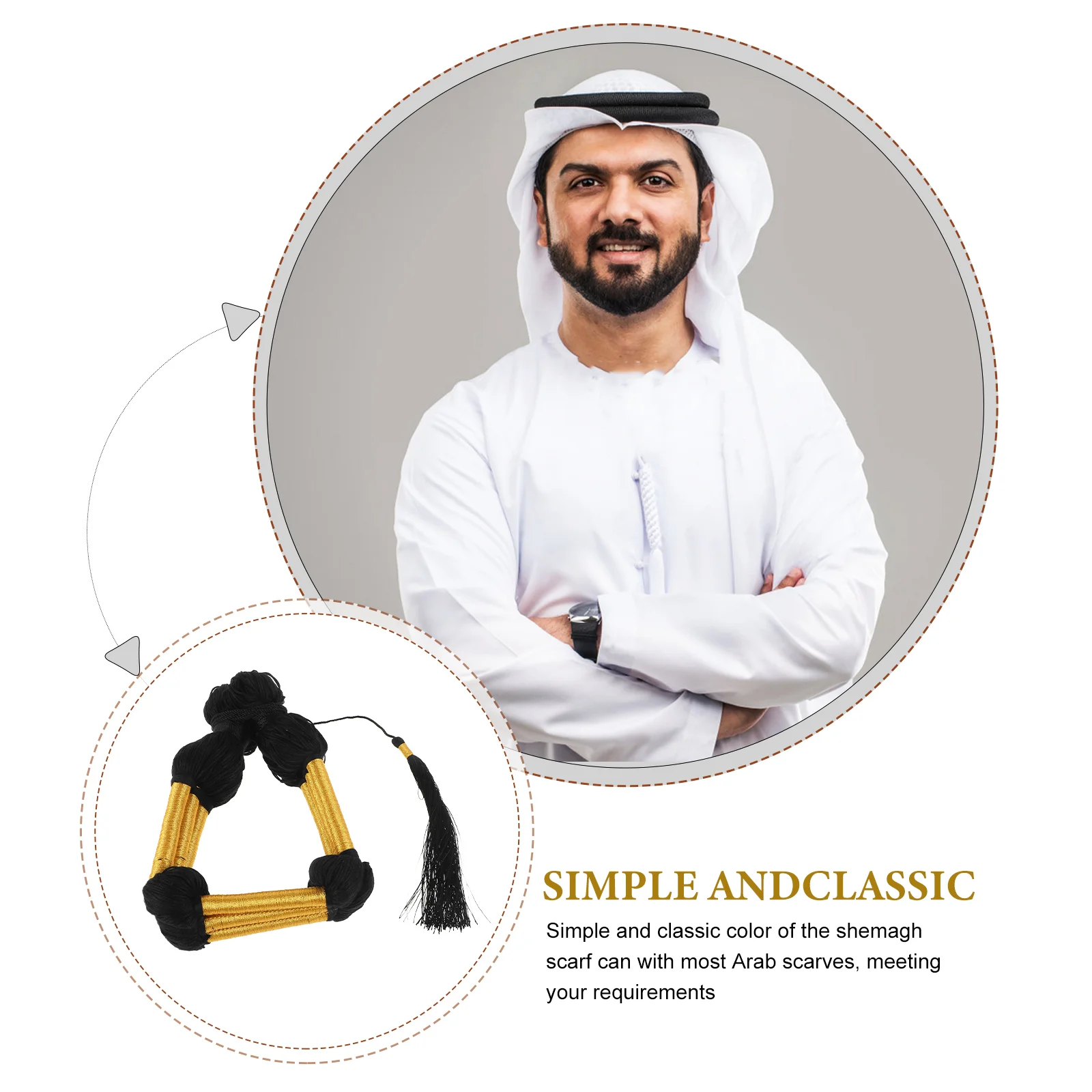 Чоловіча пов'язка на голову арабский платок многоразова повязка Ближнем