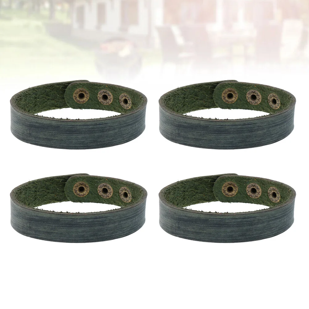 4 PCS Bracelet Students Lovers Men Simple Wrist Chain Bracelets Unisex Cuff