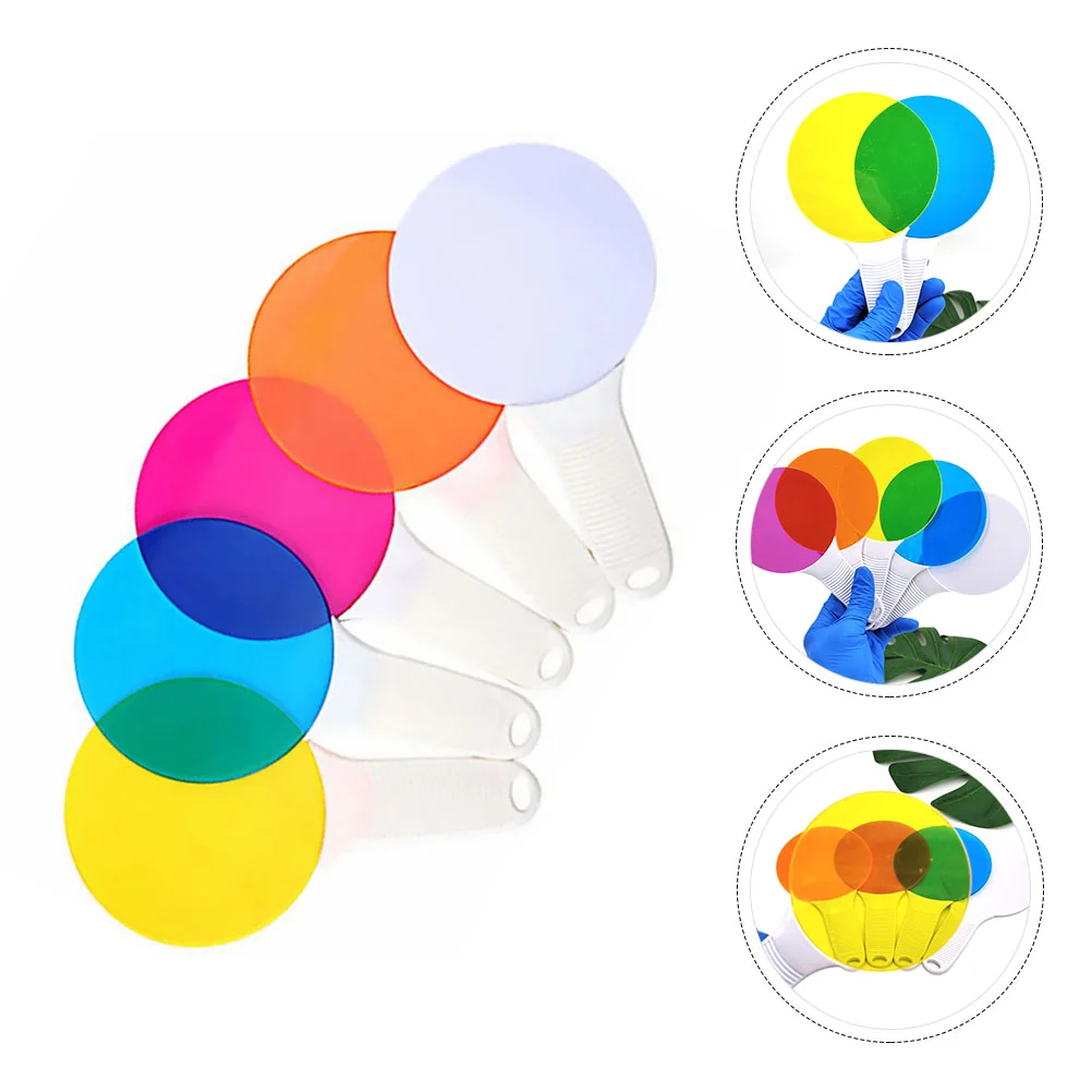 

Science Experiment Color Filter Board Kids Teaching Tools Optics Physics Puzzle Toys Toddlers Cognitive Plastic Handle