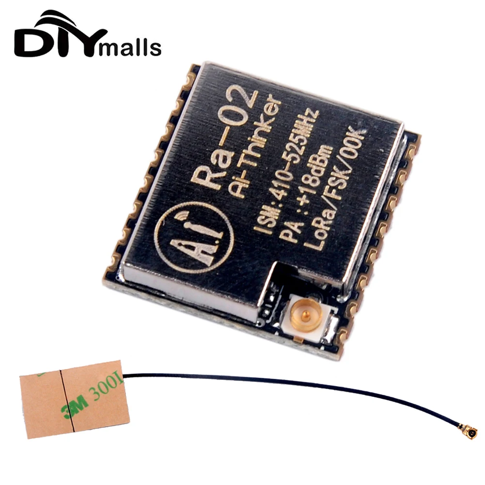 Ra-02 LoRa SX1278 433M Lora беспроводной модуль передачи широкого спектра 10 км IPEX розетка с 433-470 МГц FPC Антенна 5dbi IPEX
