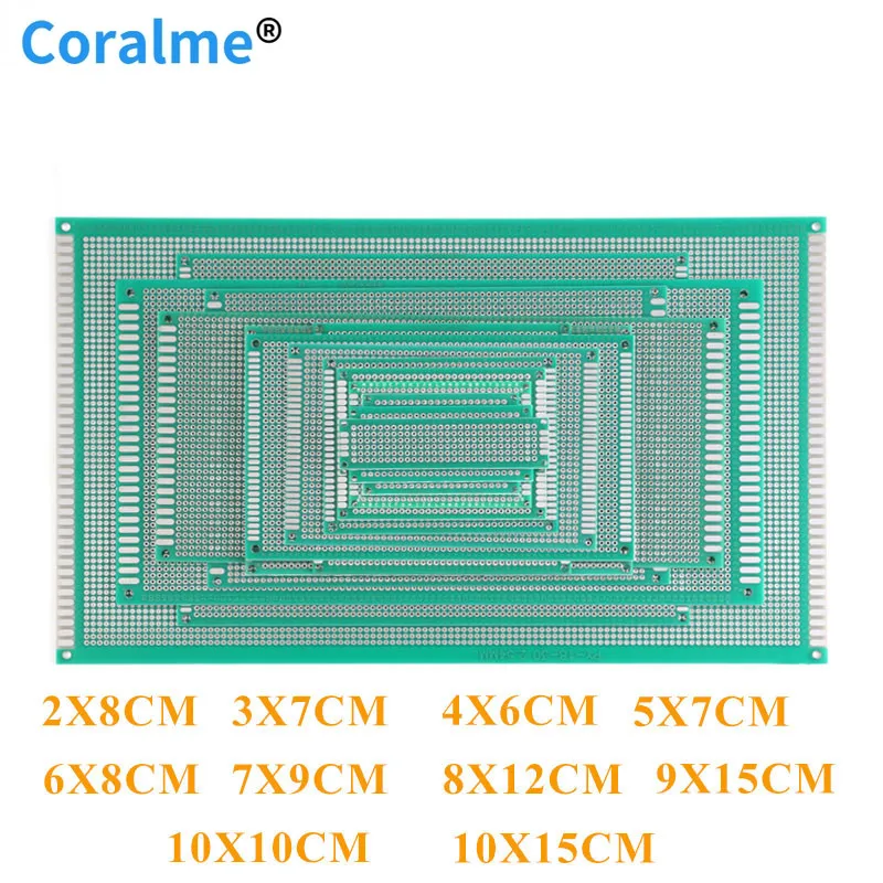 Печатная плата для Arduino 2X8 3X7 4X6 5X7 6X8 7X9 8X12 9X15 10X10 10x15 см |