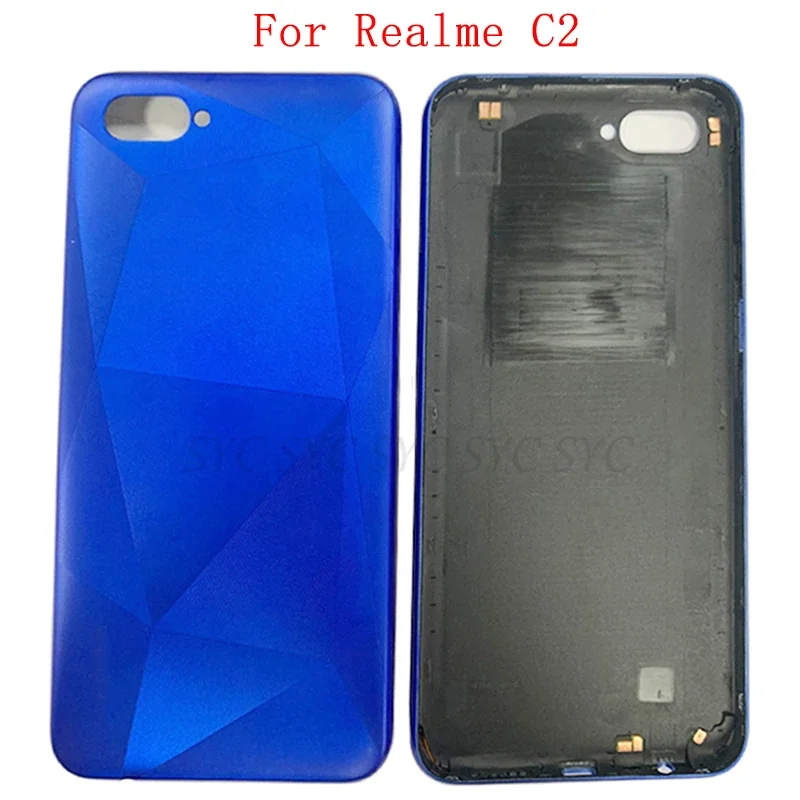Задняя крышка батарейного отсека задняя для Realme C2 с деталями ремонта логотипа