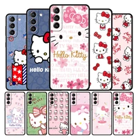 case cover for samsung galaxy note 10 20 8 9 10 ultra f12 f22 m30s m11 m22 5g capa official casing hello kitty cartoon anime