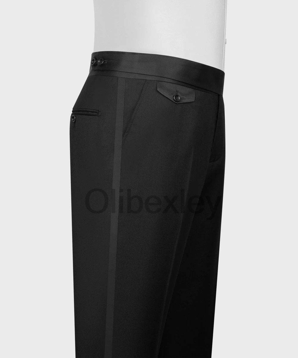Мужской костюм Olibexley с бисерной отделкой для свадьбы, пиджак и брюки, 3 предмета, мужской костюм для банкета, выпускного вечера, смокинг для жениха, индивидуальный пошив S322 (art.: 3920dd291bdd3) - 3920dd291bdd3