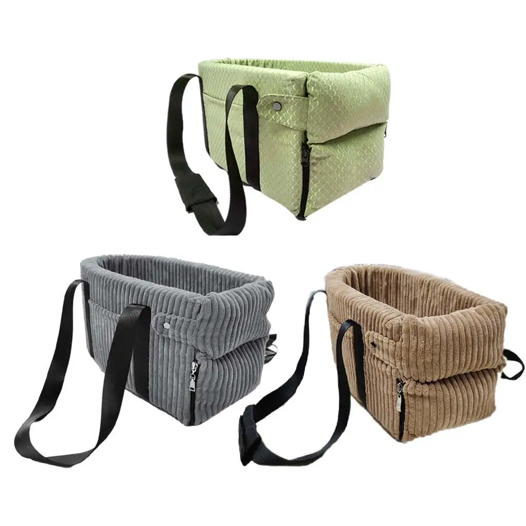 

Puppy Car Seat Car Armrest with Straps Car Seat Elevated Seat for Dog Carrying Small Dogs