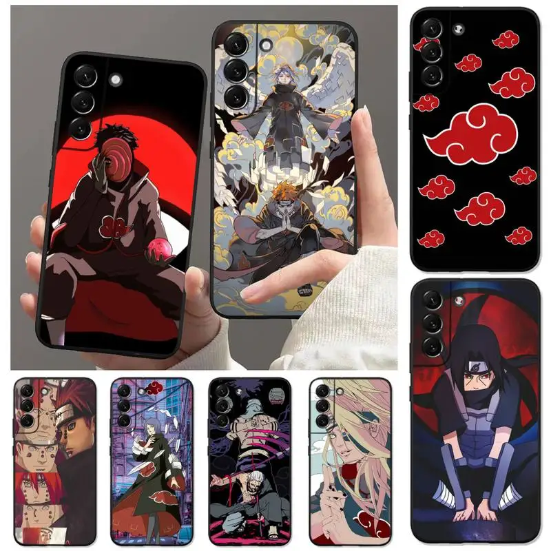 

Чехол для телефона с изображением облака акацукис Наруто Учиха обитати для Samsung Galaxy S22 S21 Ultra S20 S10 S9 Plus 5G lite