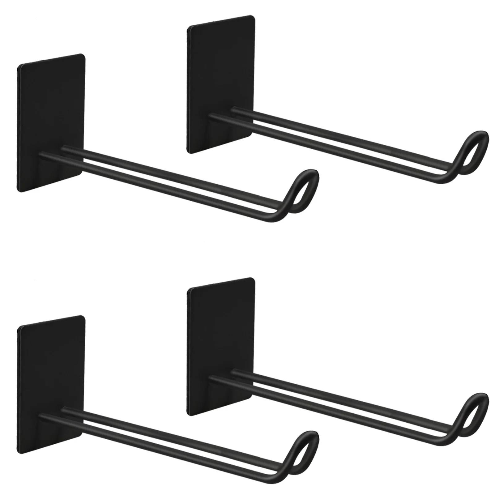 

4pcs Baseball Cap Dorm Wall Mounted Storage Organizer Self Adhesive No Drilling Hat Rack Stainless Steel Bedroom Hanging Hook