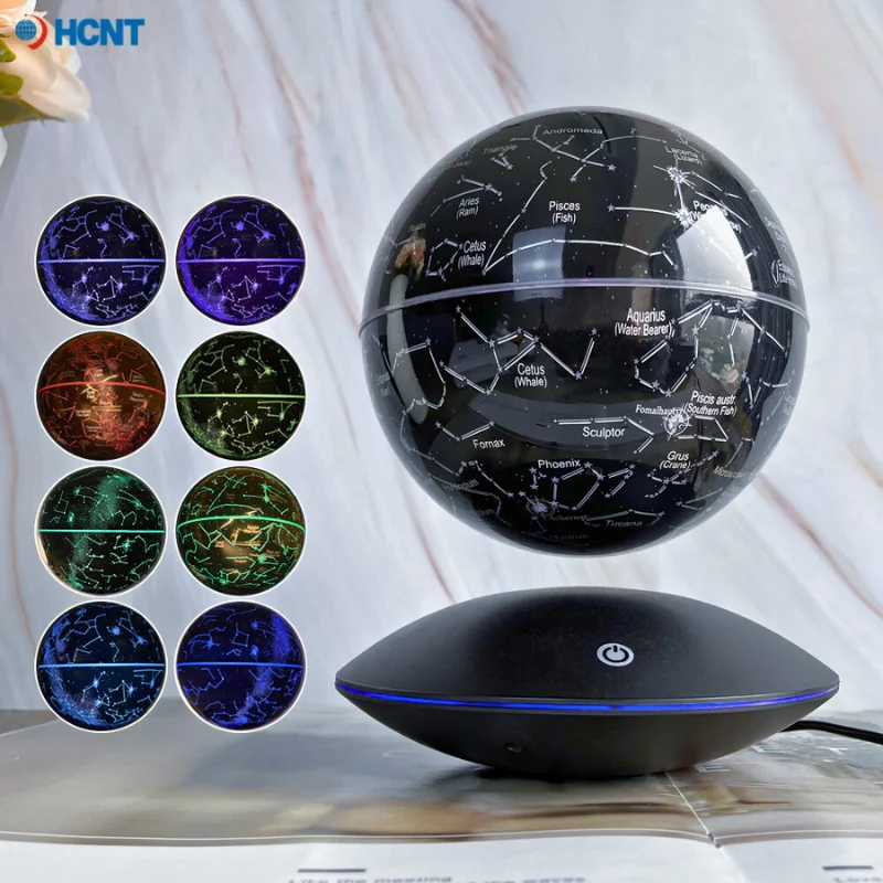 Левитирующая лунная галактическая лампа 8 цветов