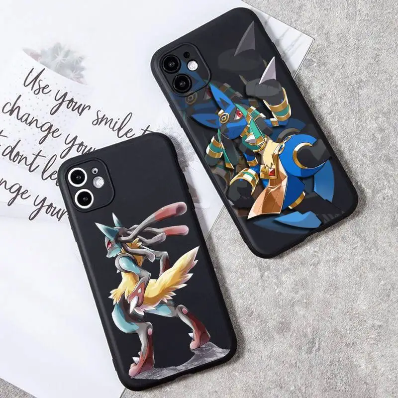 Купи Pokemon Lucario Toys Phone Case for Iphone 14 Plus 13 12 Mini 11 Pro XS Max X XR Candy Purple Silicone Cover anime за 117 рублей в магазине AliExpress