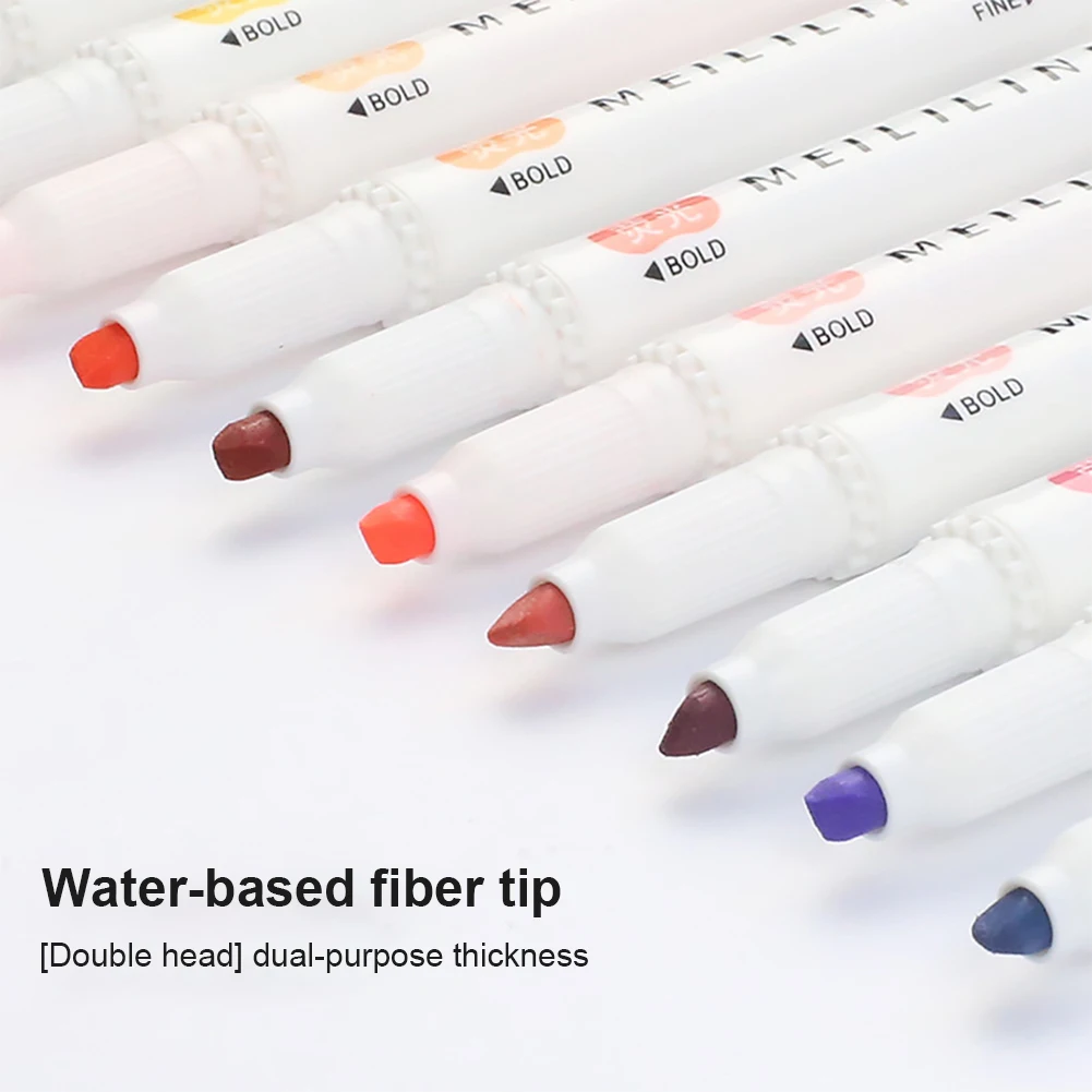 

25 Colors Double Head Highlighter Pen Mildliner Colors Fluorescent Highlighters Art Marker School&Office Art Stationery Supply