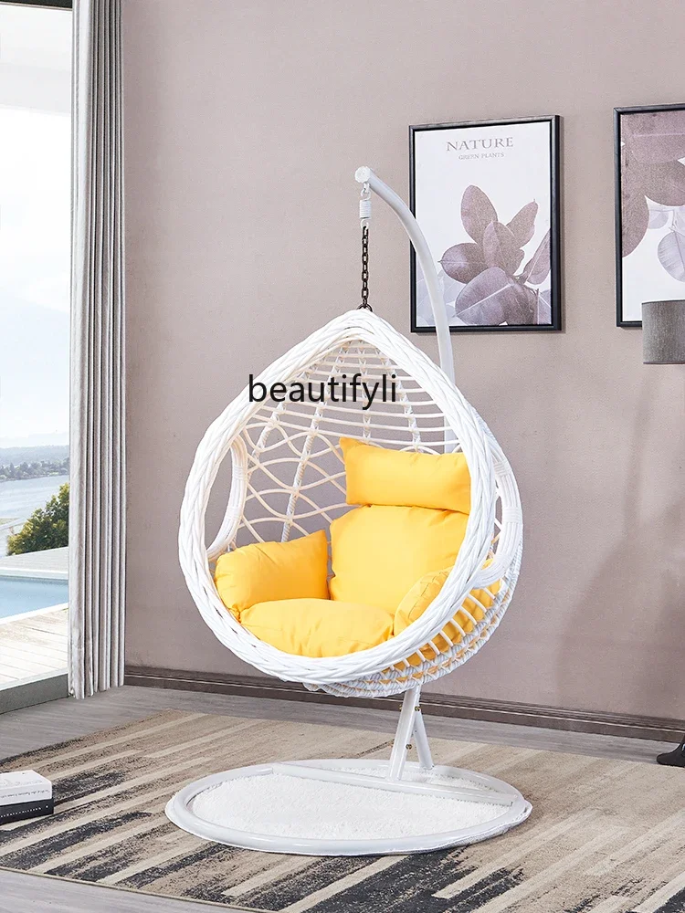 Подвесная корзина ротанговый стул планер напольный ленивый для балкона гамак