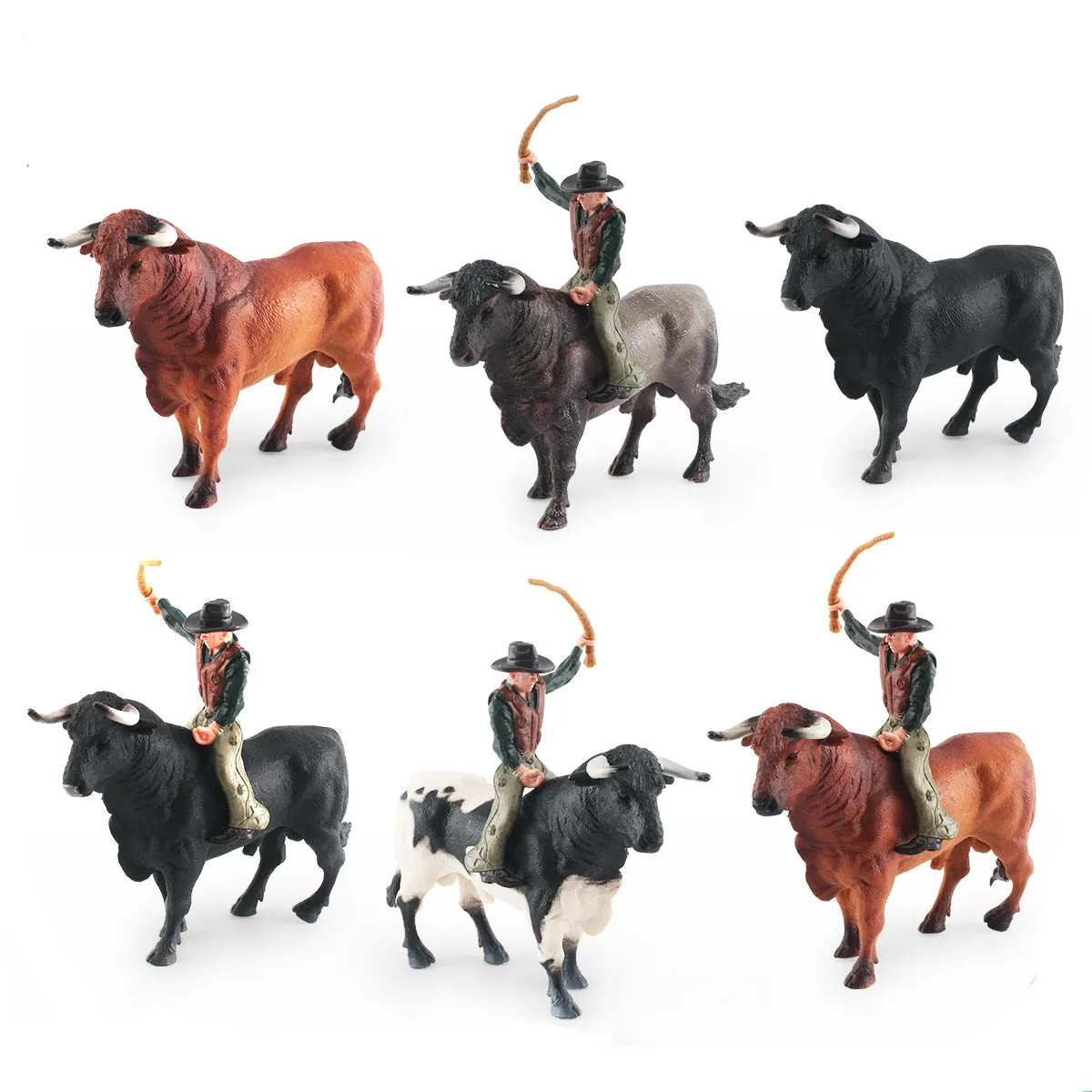 1Pc Spanish Bullfight Matador Figures Mini PVC Figurine Model Toy Collection Home Desk Decor