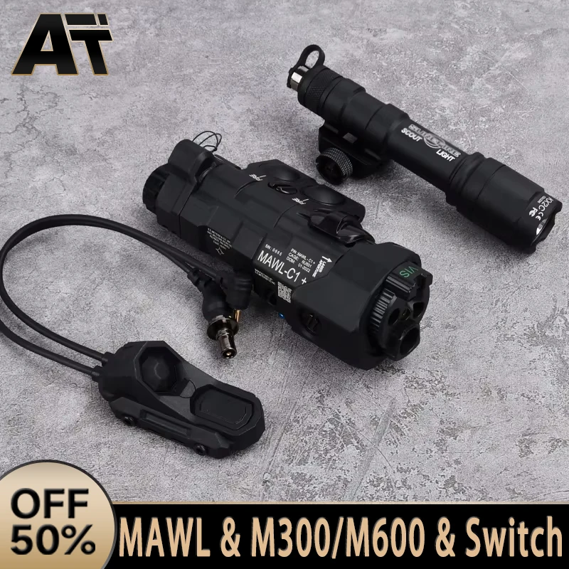 Airsoft MAWL-C1 Красный Синий Зеленый Точечный Лазерный ИК MAWL Светодиодный Фонарь Для