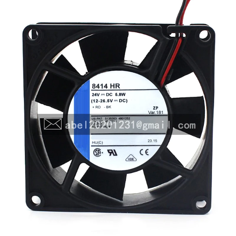 

BRAND NEW 8414HR 8414 HR 24VDC 5.8W ORIGINAL COOLING FAN COOLER 8025 8CM 80*80*25MM