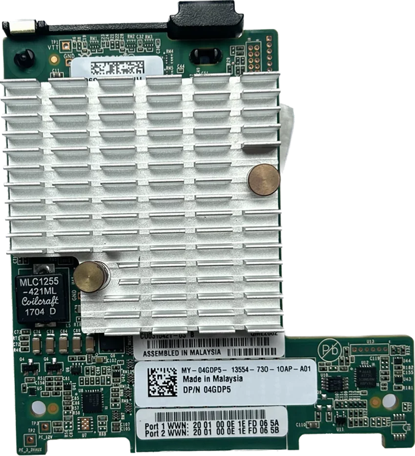 Qlogic QME2662 16 ГБ лезвие FC HBA карта 04GDP5 QLE2662 4GDP5