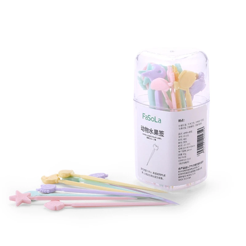 

Пластиковые вилки для фруктов, милая фотография, пирог, зубочистки, пищевые палочки, пластиковый материал в форме животного для вечеринки