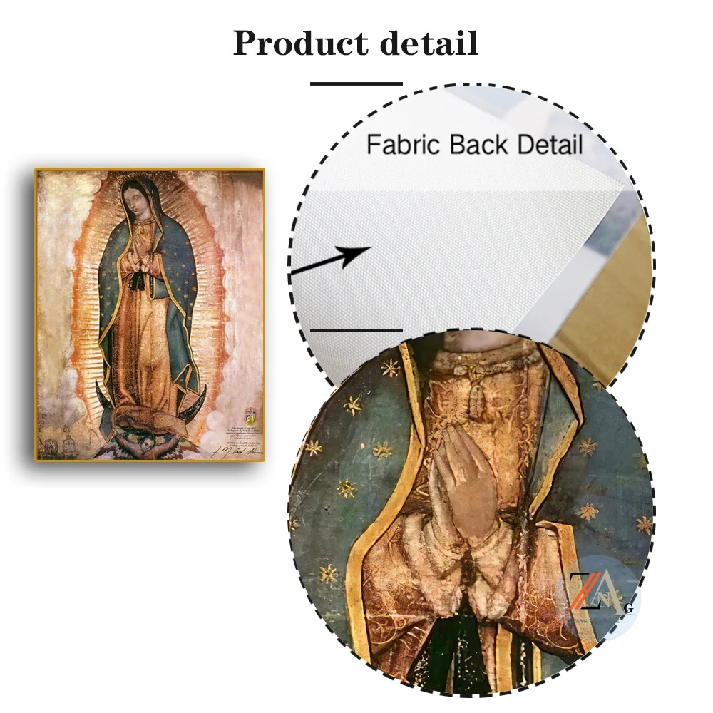 Дева Мария Гуадалупе картина маслом Современный абстрактный дизайн искусство