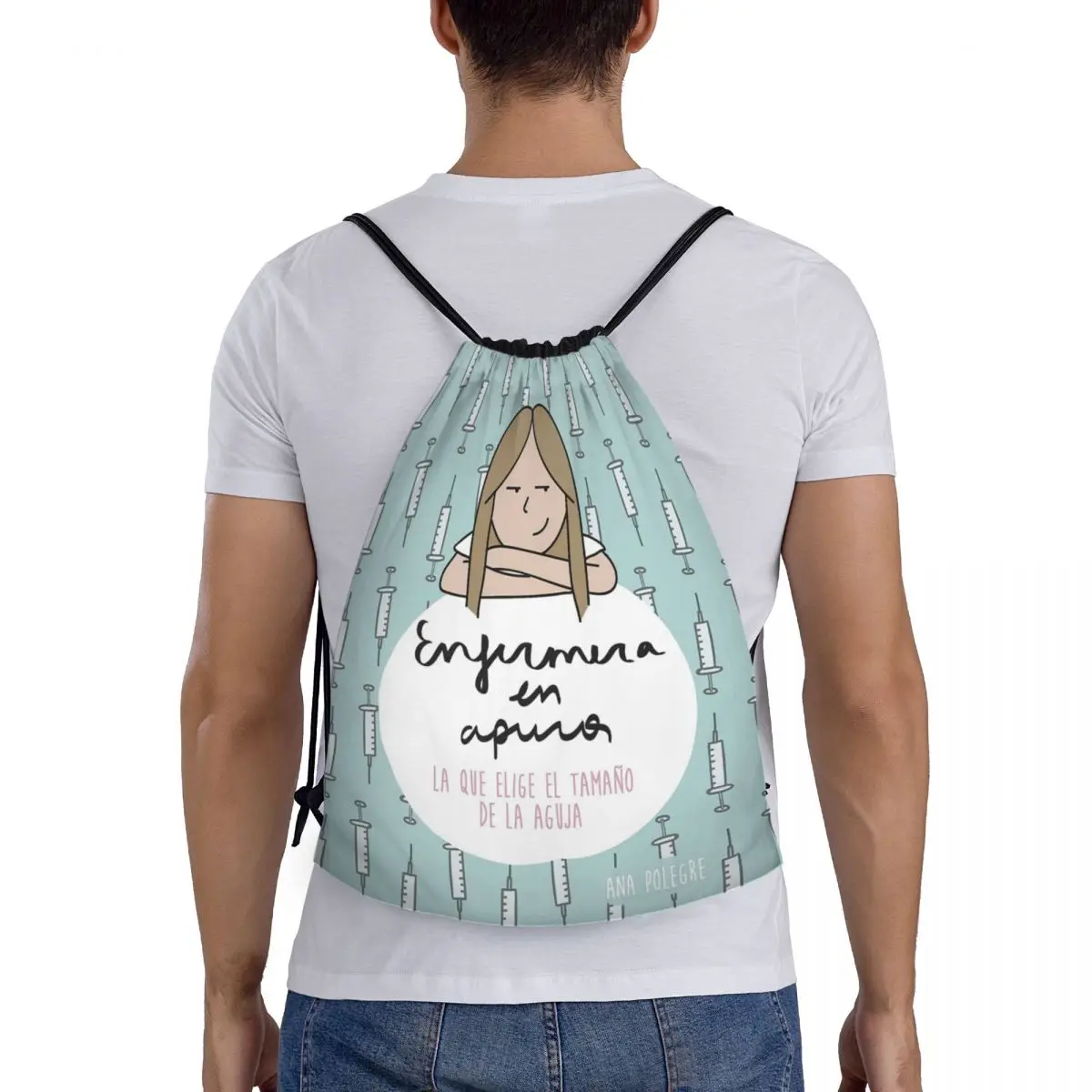 Медицинская сумка на шнурке для врачей и медсестер легкий спортивный ранец