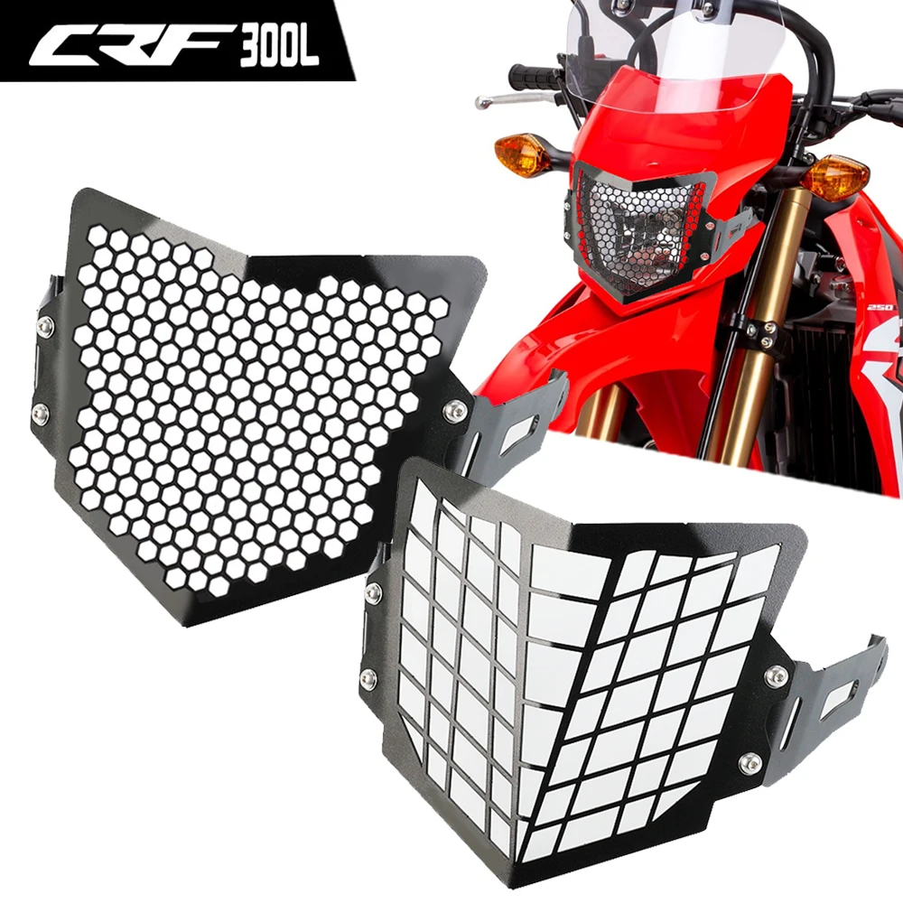 Motorcycle Headlight Grill Guard Protection Cover Protector For Honda CRF300L CRF250L CRF250M 2013-2018 2019 2020 2021 2022 2023