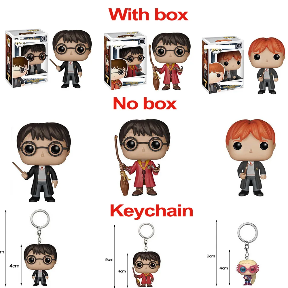 

Funko POP Harriy Potter Action Figure Keychain Model Toys For Children Draco Malfoy Moaning Myrtle Pop Vinyl Doll Christmas Gift