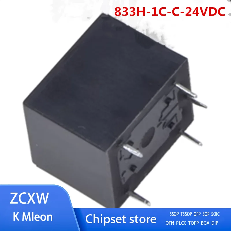 Новое происхождение 5 шт./лот 833H-1C-C-24VDC 15A 833H-1C-C 4-контактный