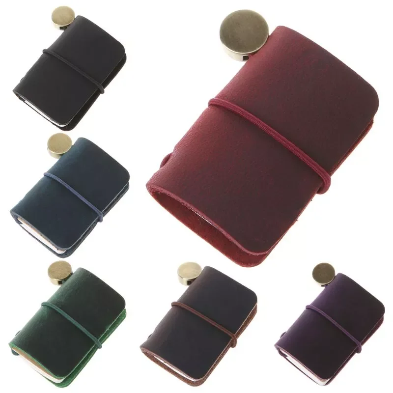 

Leather Travel Book Mini Journal Booklet Handmade Cover With Insert Brochure Creative Accessories Writing Gifts For Men